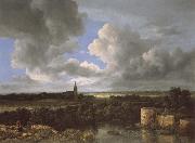 Jacob van Ruisdael A Landscape with a Ruined Castle and a Church oil painting picture wholesale